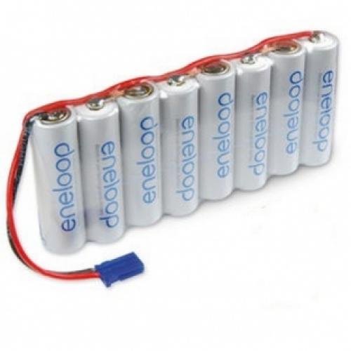 Panasonic Eneloop AA Zenderaccu 9.6 Volt 2000mAh met UNI Stekker