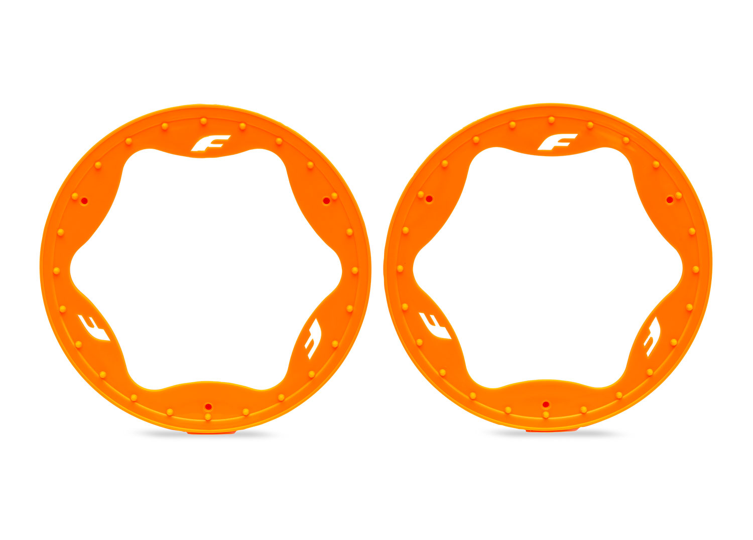Traxxas 4.3" Orange Funco Rear Beadlock Rings (2)