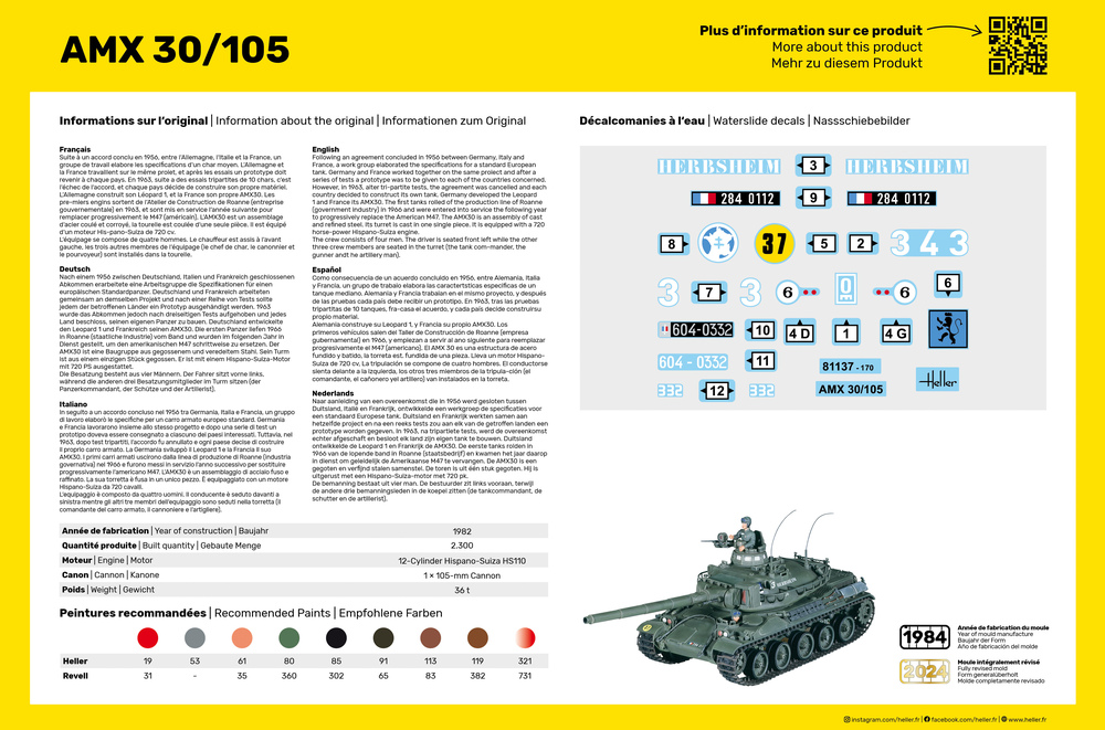 Heller Panzer AMX 30/105 1/35