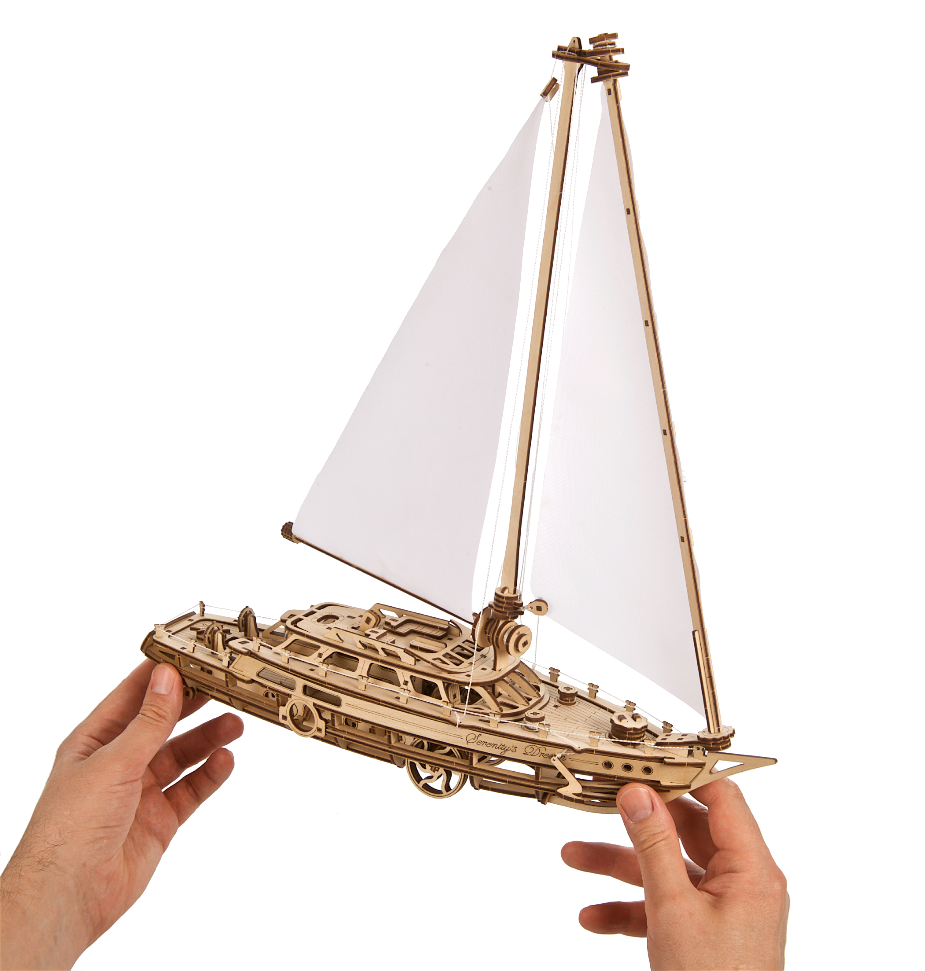 U-Gears  Serenity's Droom Zeilboot mechanisch houten bouwpakket