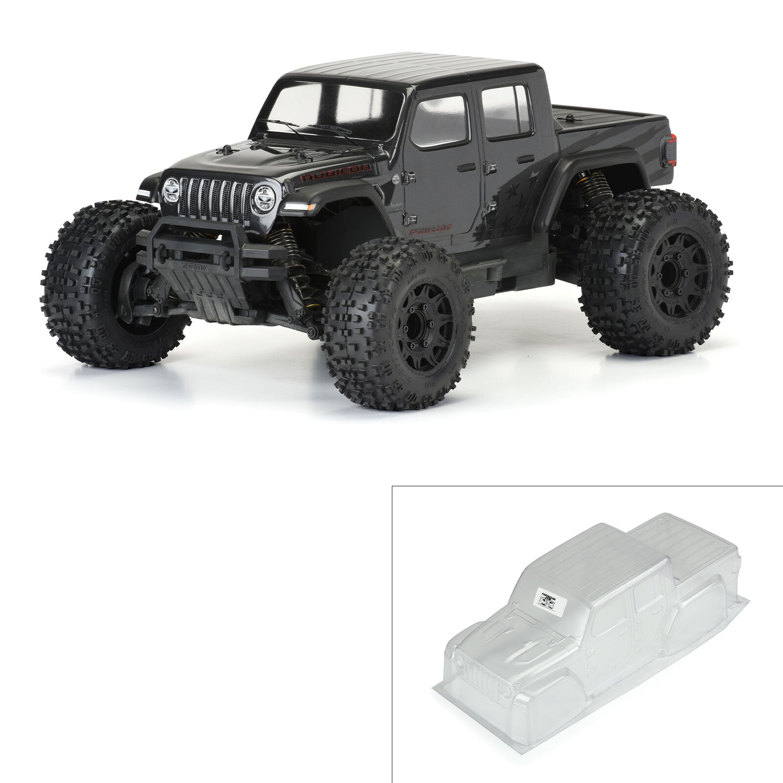 Proline Jeep Gladiator Rubicon Clear Body for Stampede & Granite 1/10
