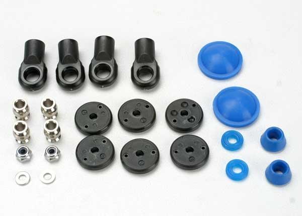 Traxxas Rebuild kit, GTR shock (x-rings, bump stops, bladders, all pistons, piston nuts, shock rod ends) renews 2 shocks