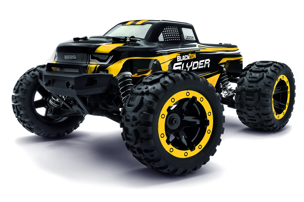 BlackZon Slyder MT 4WD Electric Monster Truck 1/16 Yellow