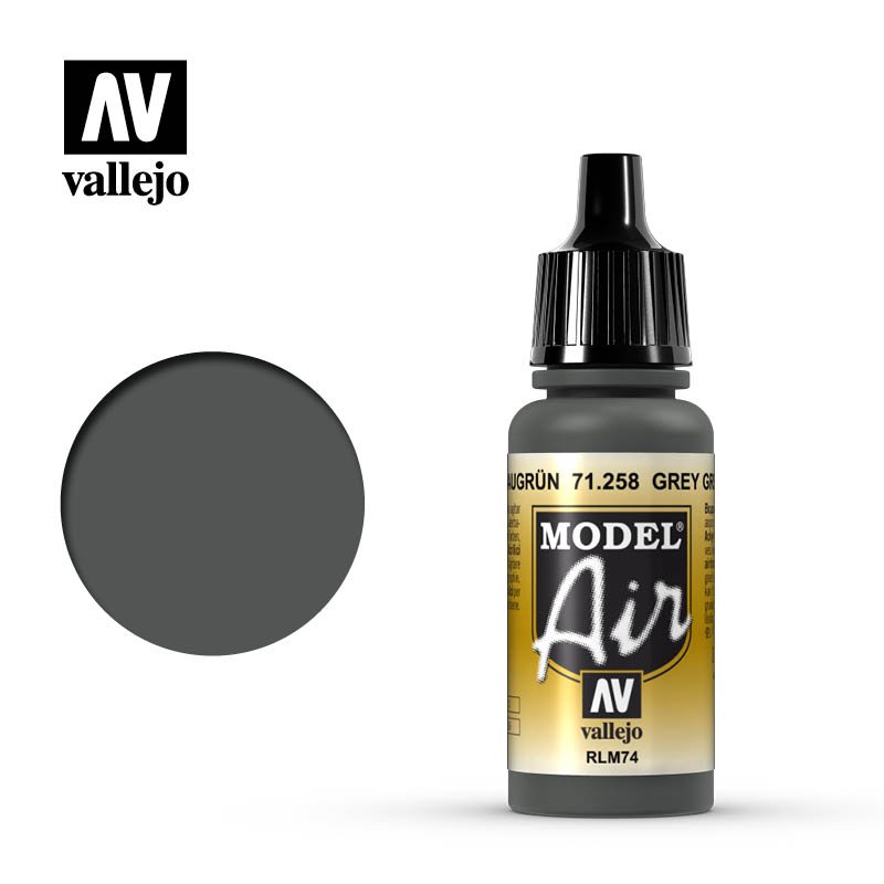 71258 Vallejo Grey Green RLM74 Model Air 17ml