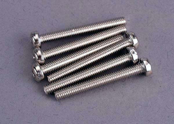 Traxxas Screws 3x25mm roundhead machine (6)