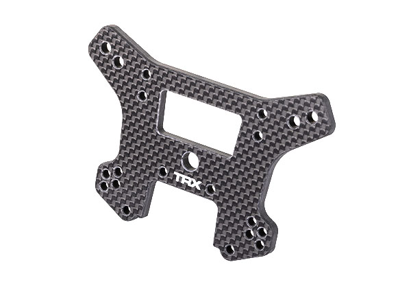 Traxxas  Shock tower, front, 5mm (carbon fiber) (fits Sledge®)