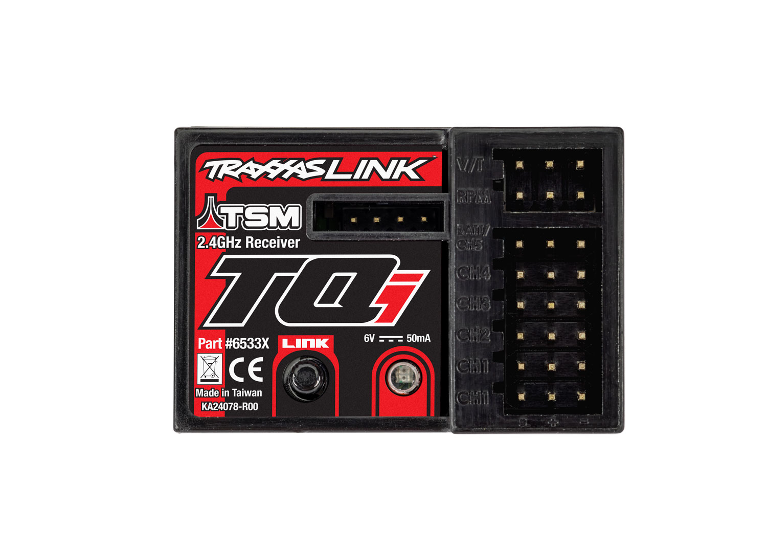 Traxxas Receiver Micro TQi 2.4GHz with Telemetry & TSM (5-channel)