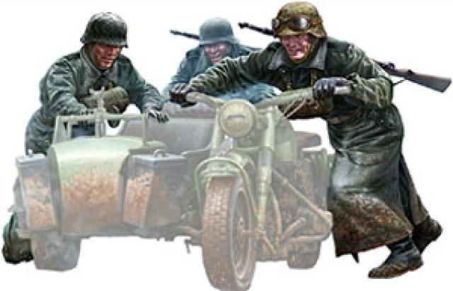 Master Box German Motorcyclists, WWII Era 1/35