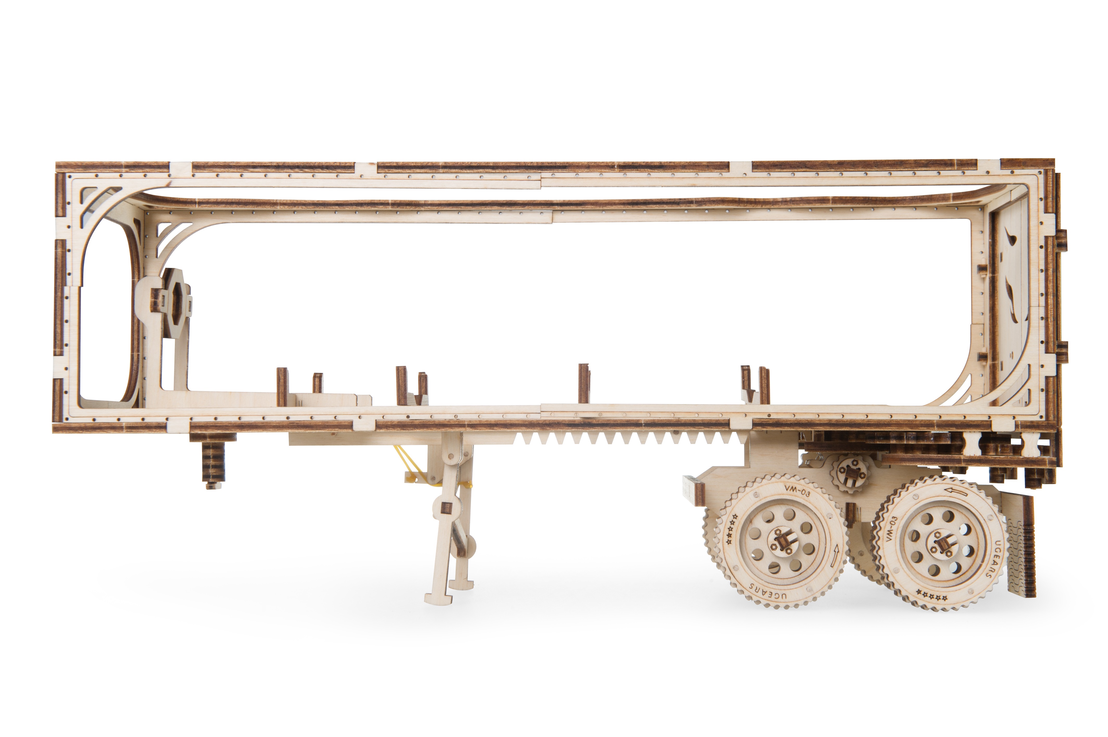 U-Gears Trailer for Heavy Boy Truck VM-03 mechanisch houten bouwpakket