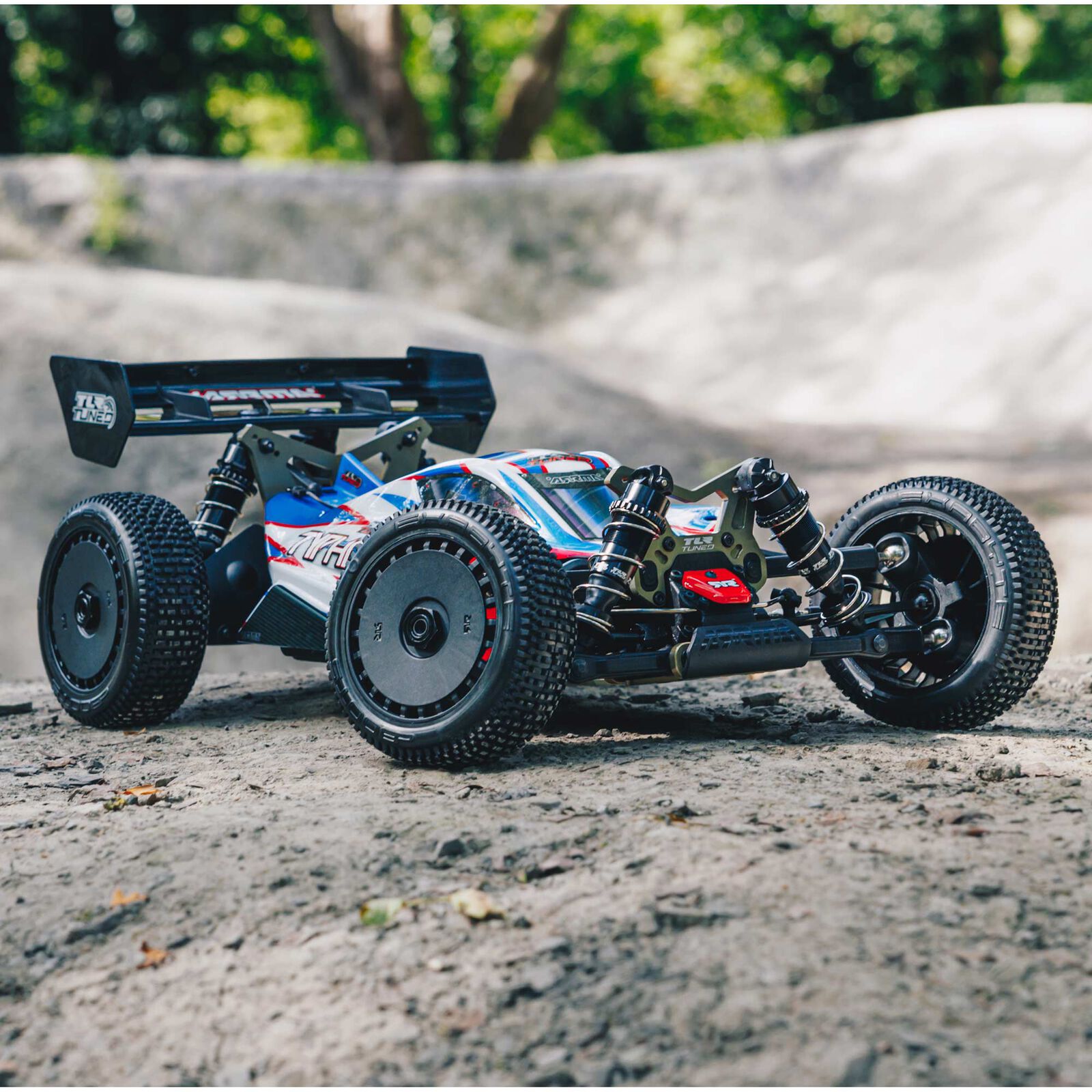 Arrma TLR Tuned TYPHON 6S 4WD BLX RTR, Red/Blue Buggy 1/8