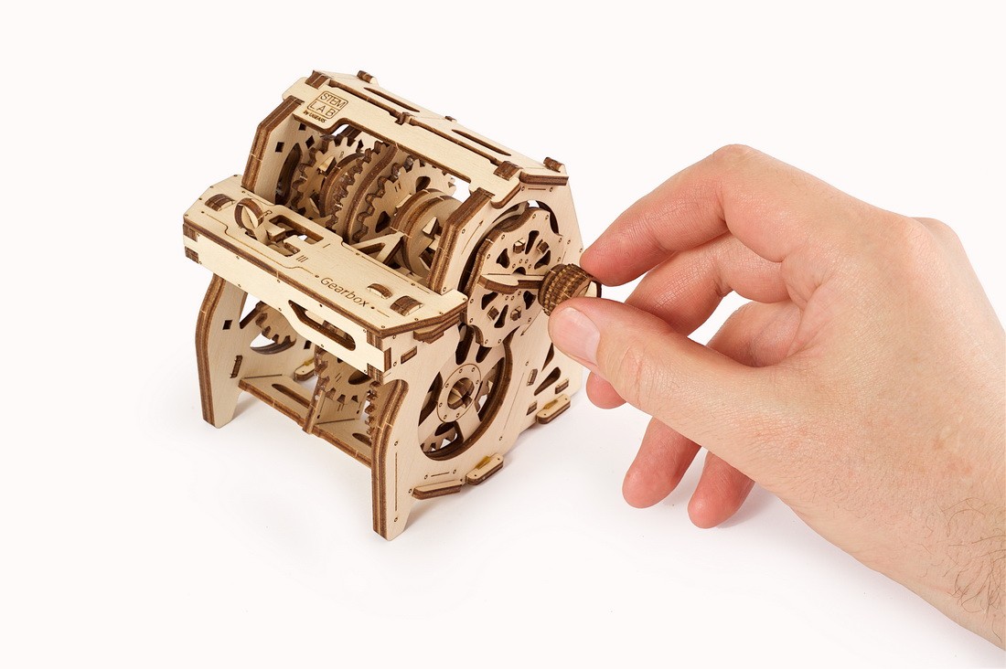 U-Gears Stem Lab Gearbox mechanisch houten bouwpakket
