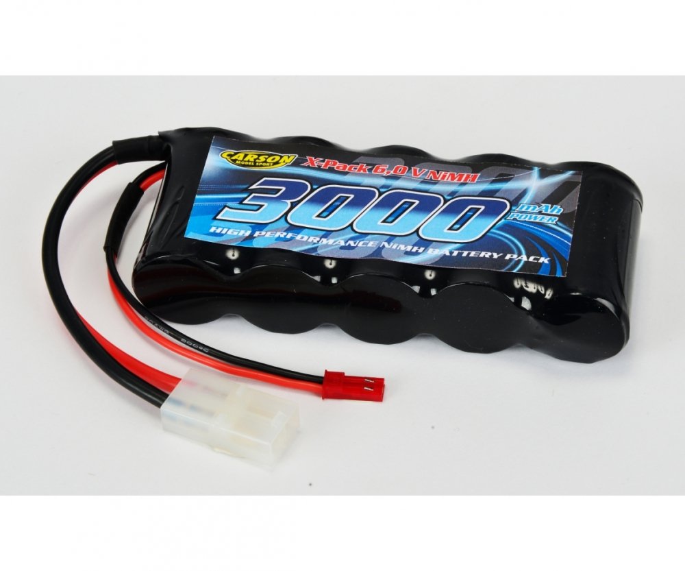Carson Ontvangeraccu 6 Volt 3000mAh Tamiya & BEC connector 1/5 en 1/6