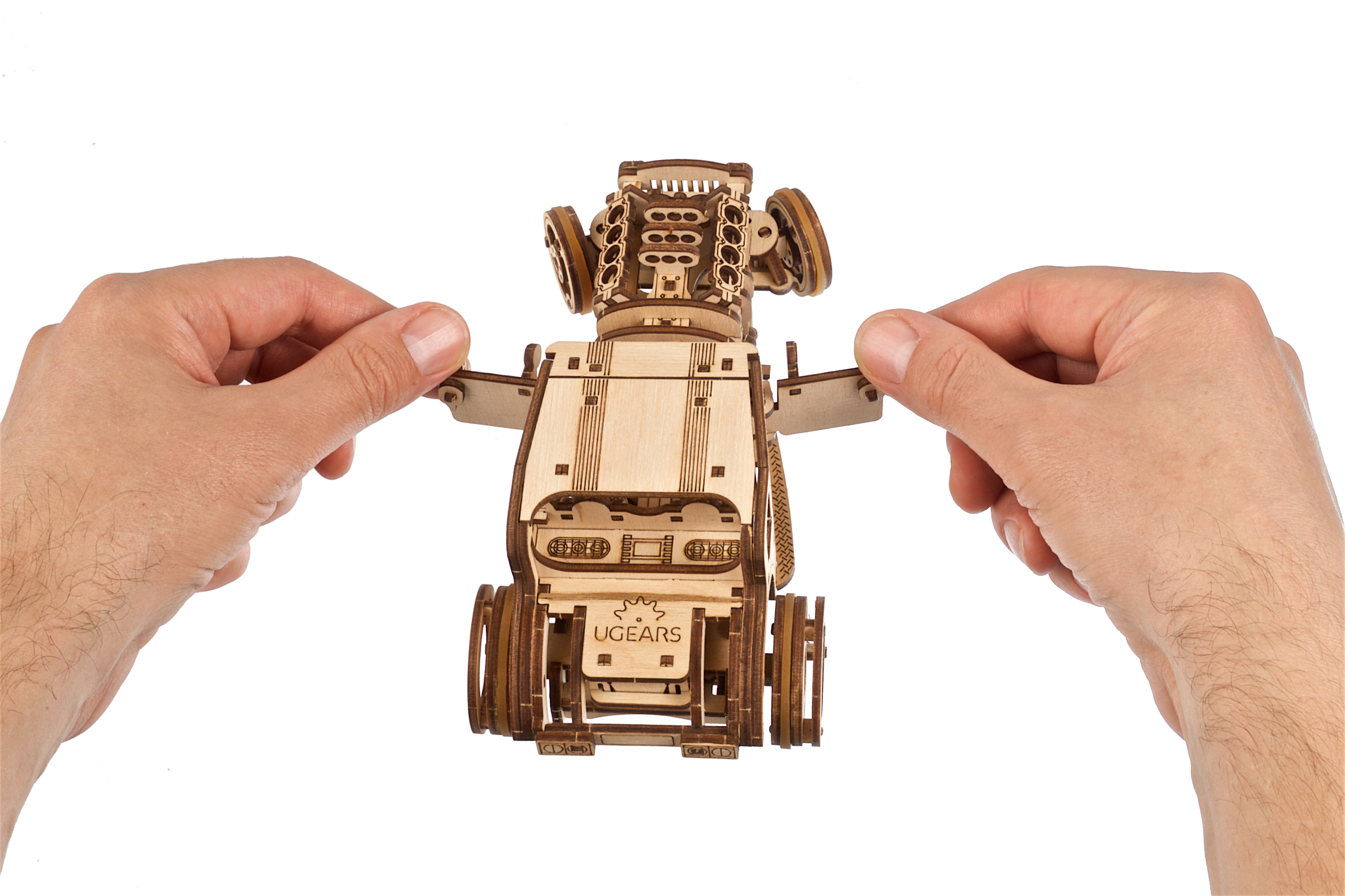 U-Gears Hot Rod Furious Mouse mechanisch houten bouwpakket