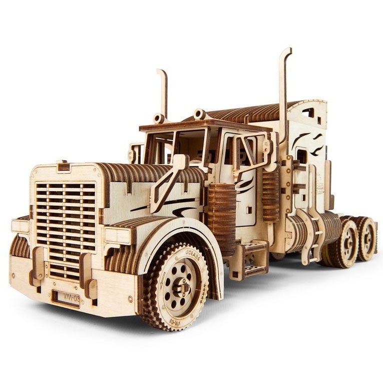 U-Gears Heavy Boy Truck VM-03 mechanisch houten bouwpakket