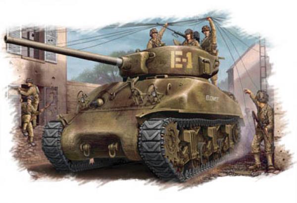 HobbyBoss U.S M4A1 76 (W) Medium tank 1/48
