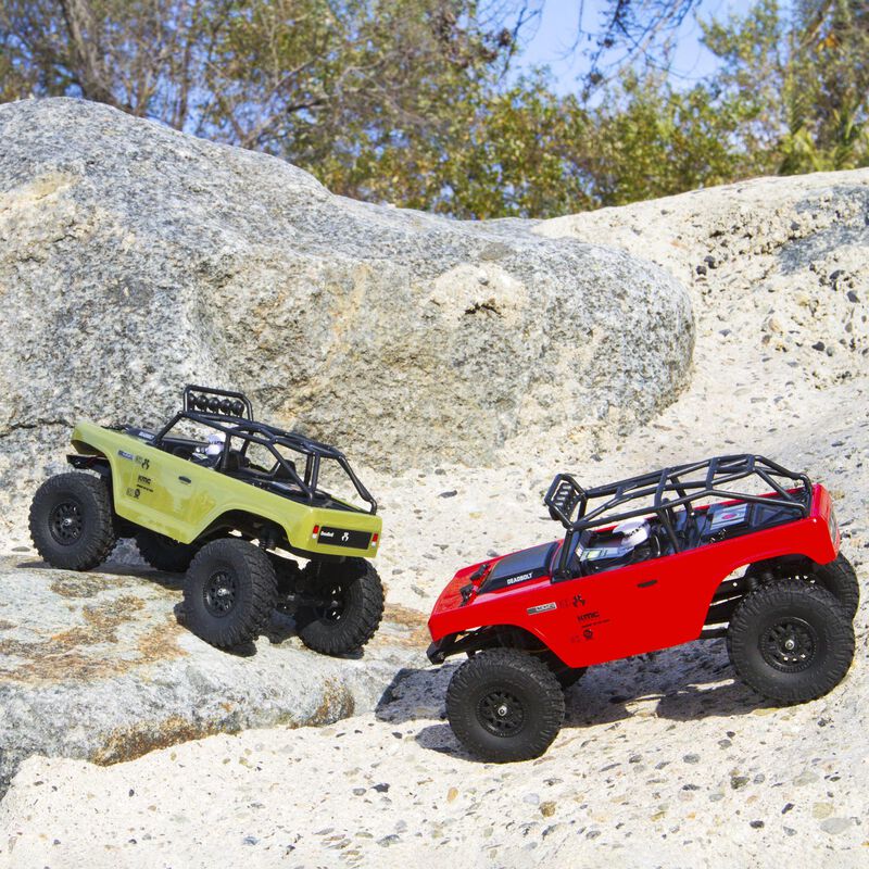Axial SCX24 Deadbolt 4WD Brushed Rock Crawler RTR 1/24 Red
