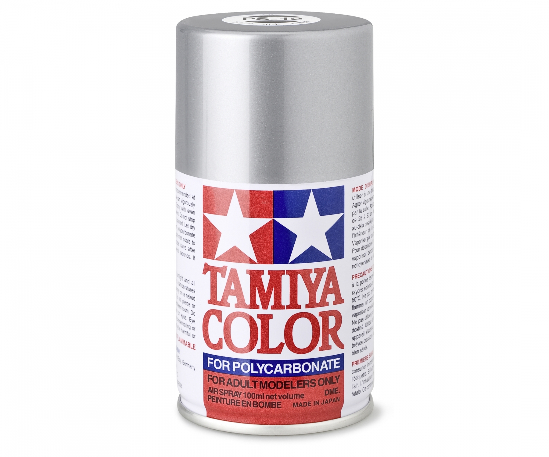 PS12 Spray Silver brillant 100ml Tamiya
