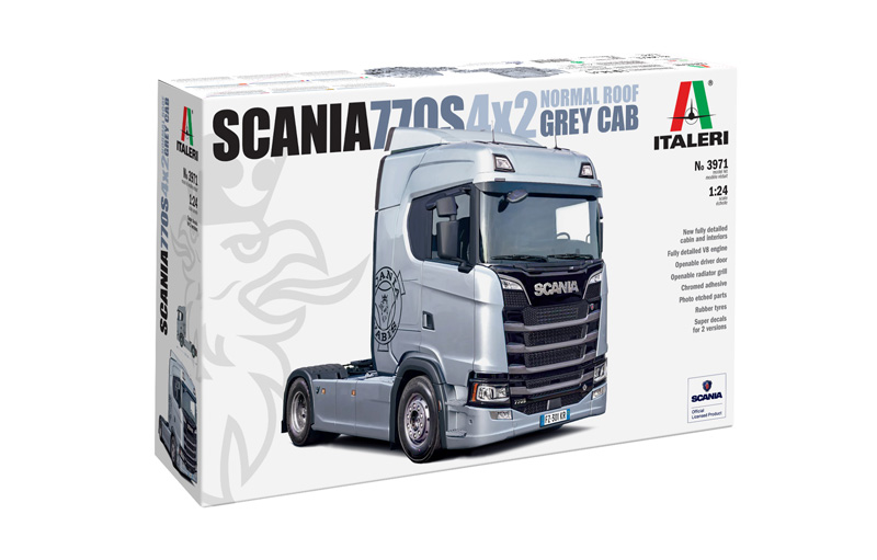 Italeri Scania S770 4x2 Normal Roof "Grey Cab" 1/24