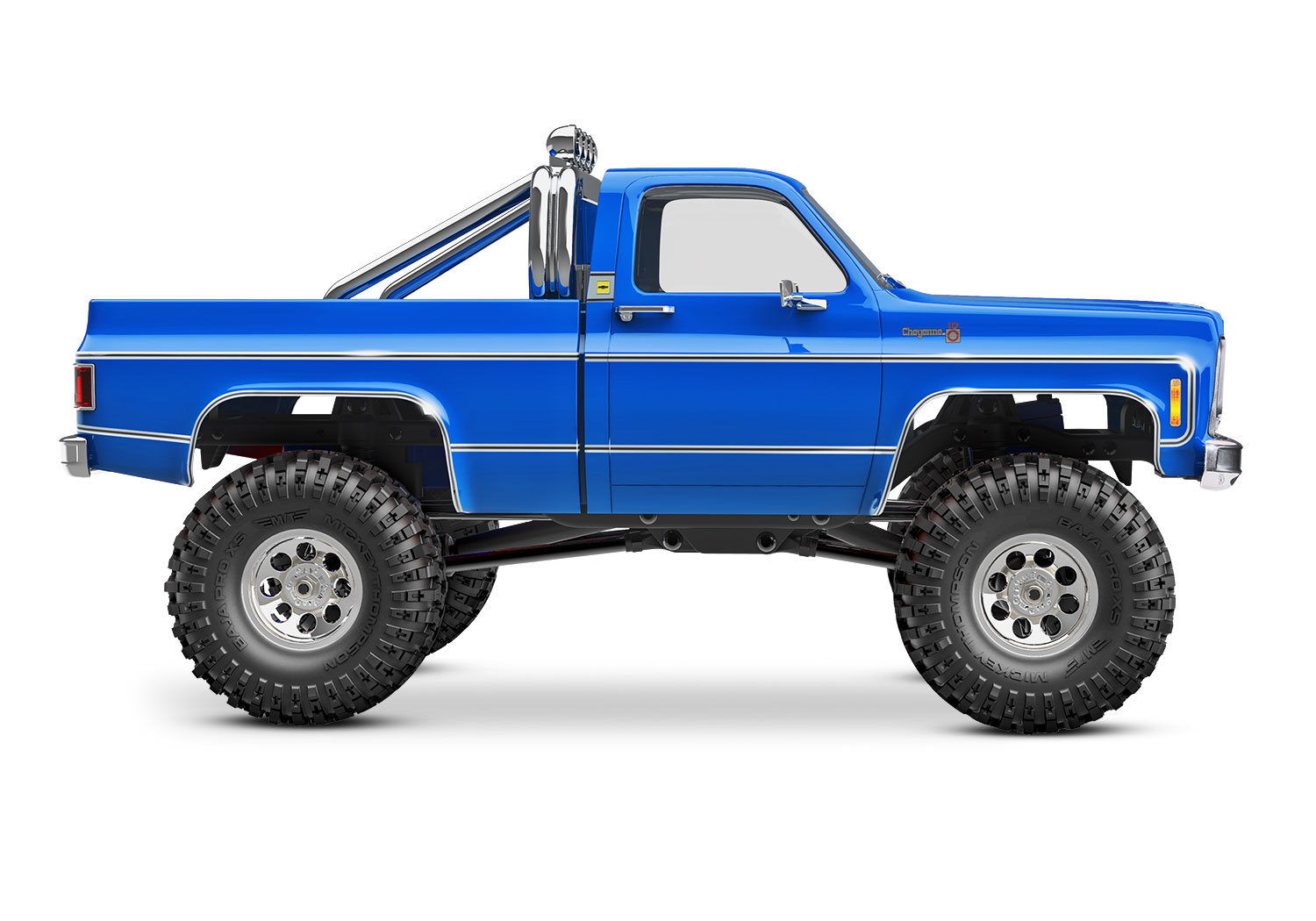 Traxxas TRX-4M High Trail 1979 Chevrolet K10 Truck 4WD Electric Scale and Trail Crawler with TQ 1/18 Blue