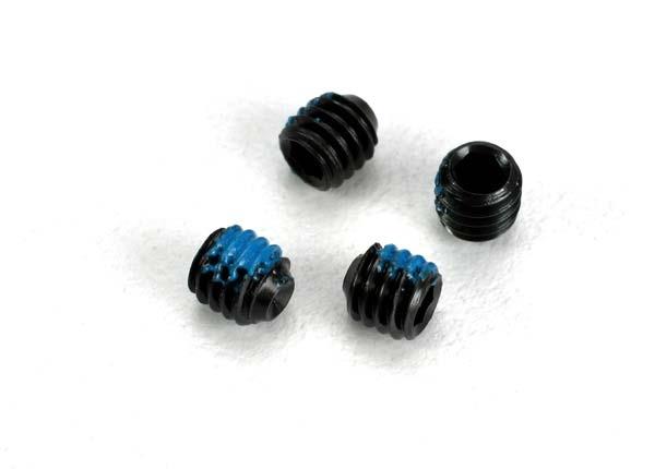 Traxxas Screws set (grub) 4mm (6) (with threadlock)