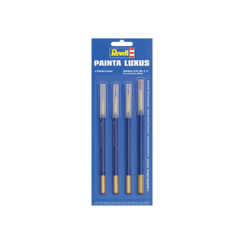 Revell Painta LUXUS Marterhaar Penselen Set (4)