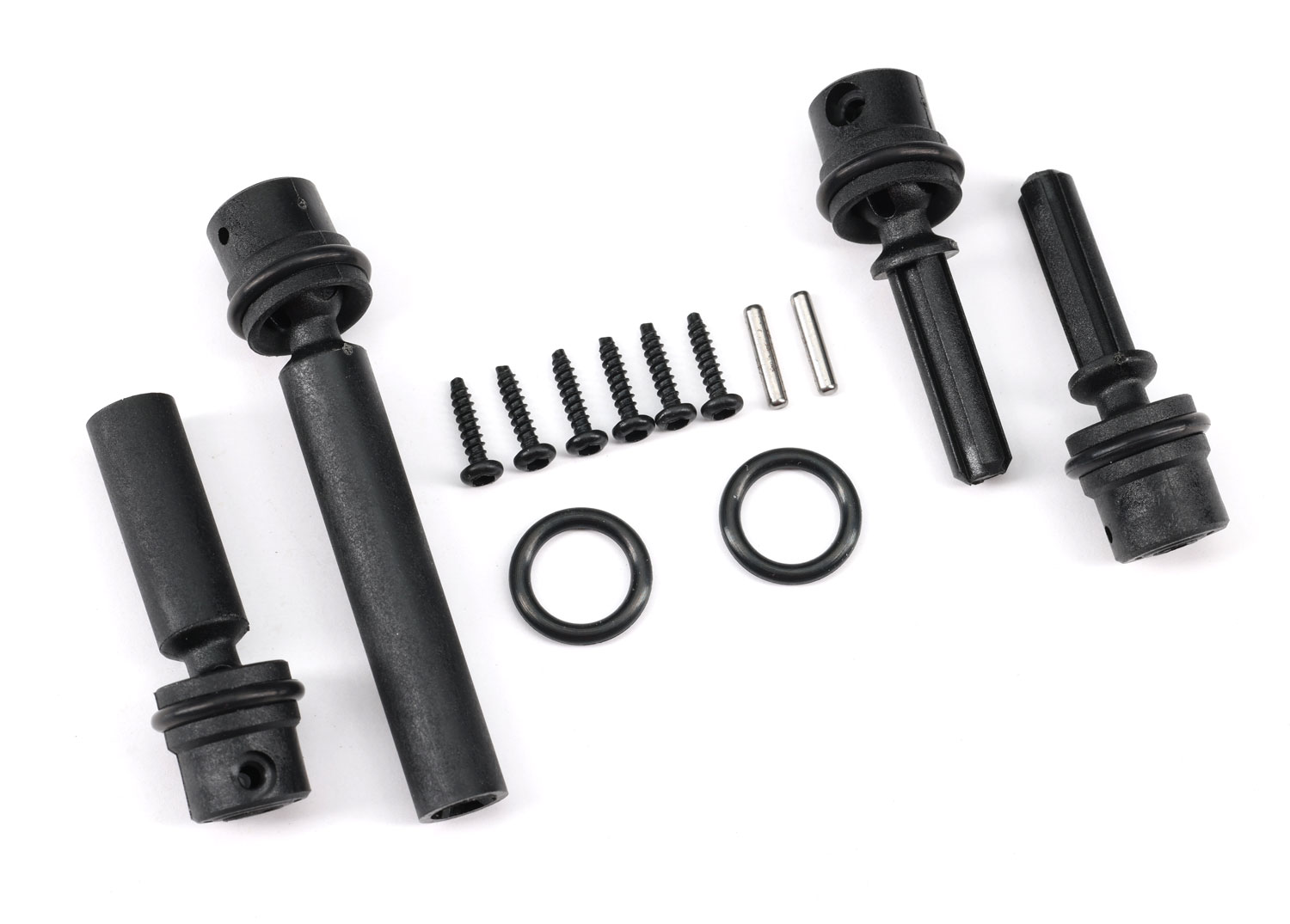 Traxxas Driveshafts, center, assembled (front & rear) (fits 1/18 scale TRX-4M™ vehicles with 155mm wheelbase)