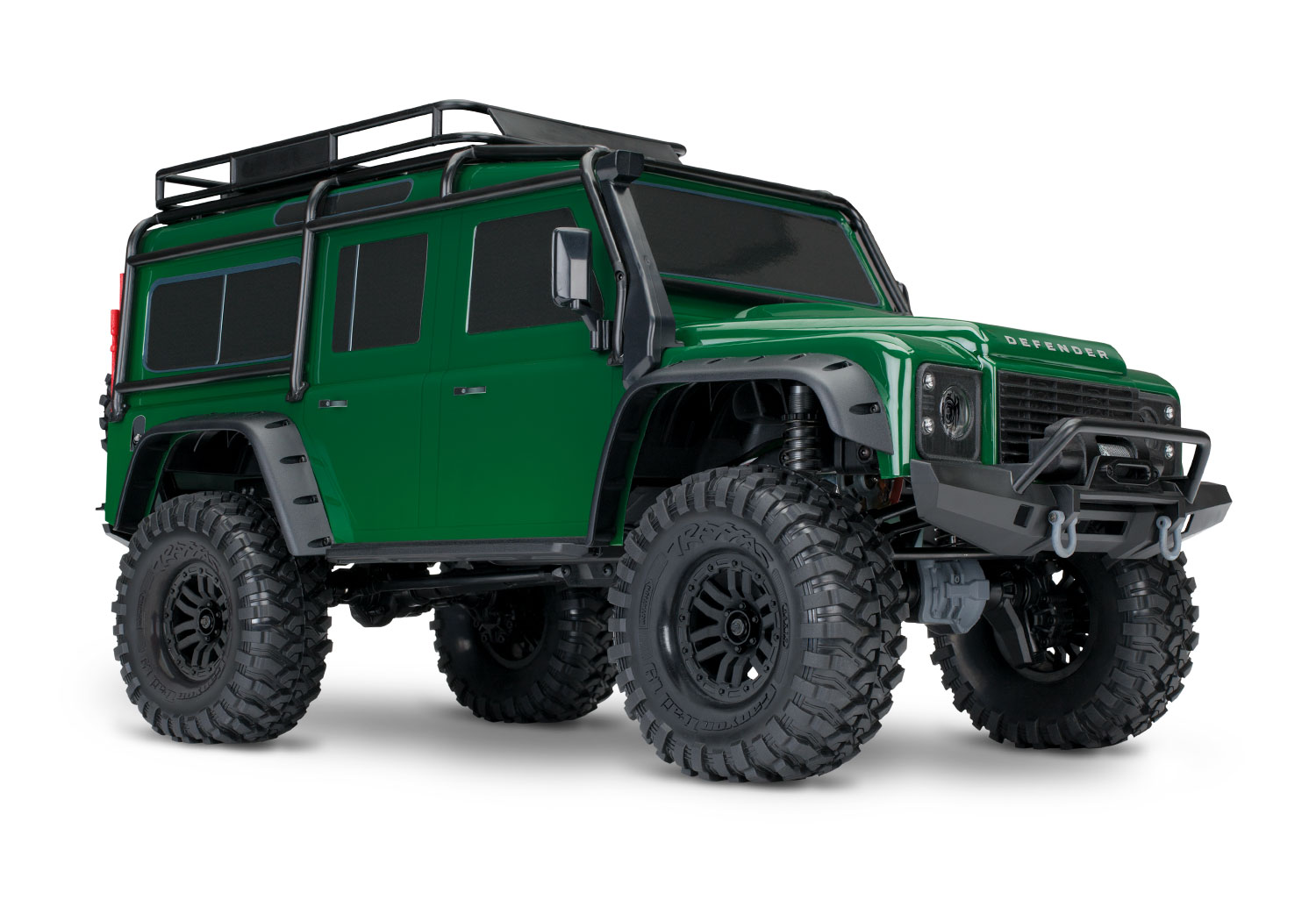Traxxas Land Rover Defender TRX-4 4WD Scale and Trail  Crawler Fully-Assembled 1/10 Clipless Green