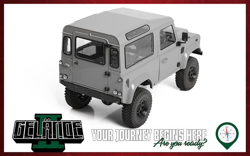 RC4WD Gelande II Truck Kit with 2015 Land Rover Defender D90 Body Set 1/10