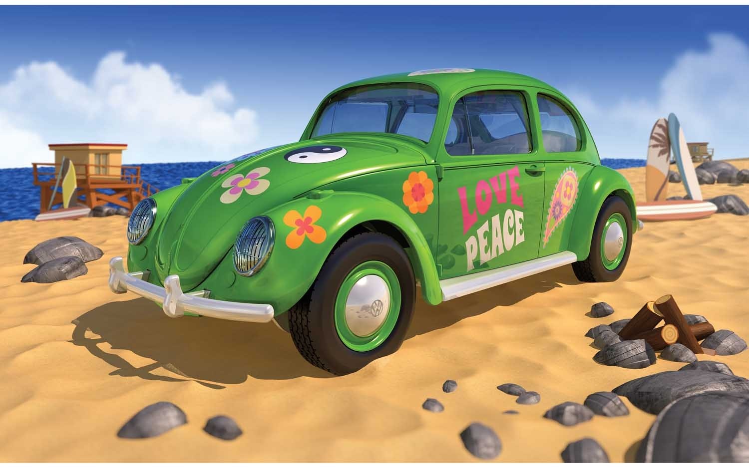 AirFix Quickbuild 'Flower Power' Volkswagen Beetle