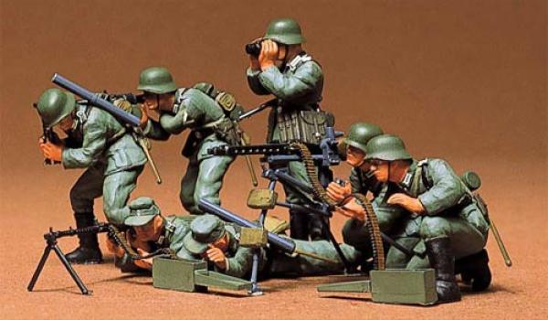 Tamiya Military Miniatures German Machine gun troops 1/35