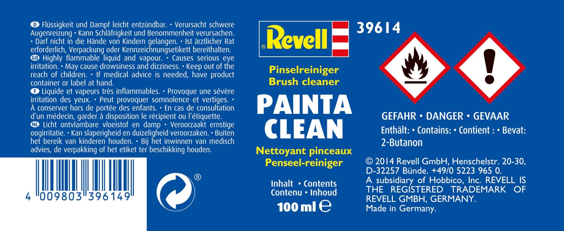 Revell Painta Clean Penseel-Reiniger 100ml