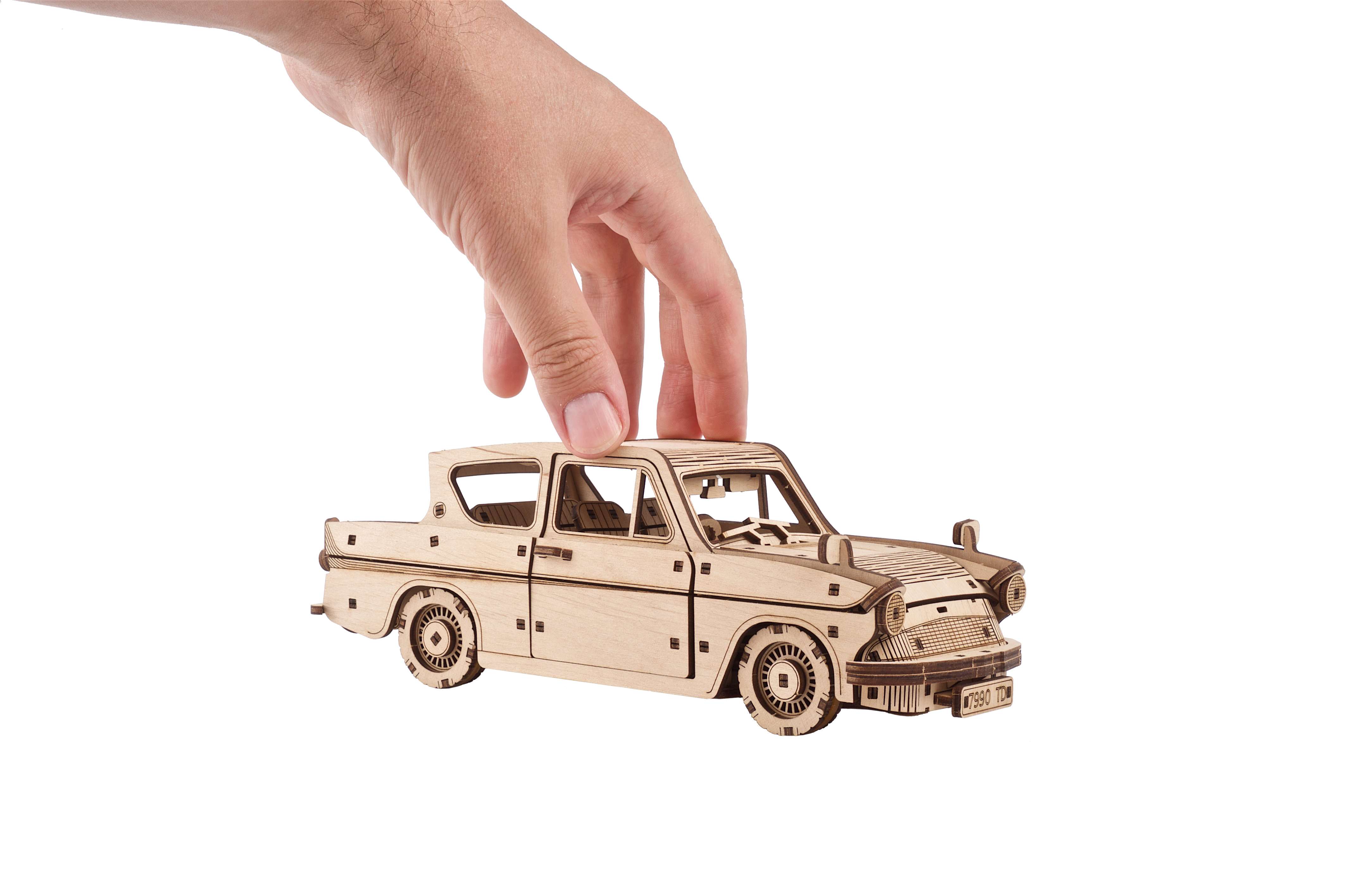 U-Gears Vliegende Ford Anglia Harry Potter mechanisch houten bouwpakket