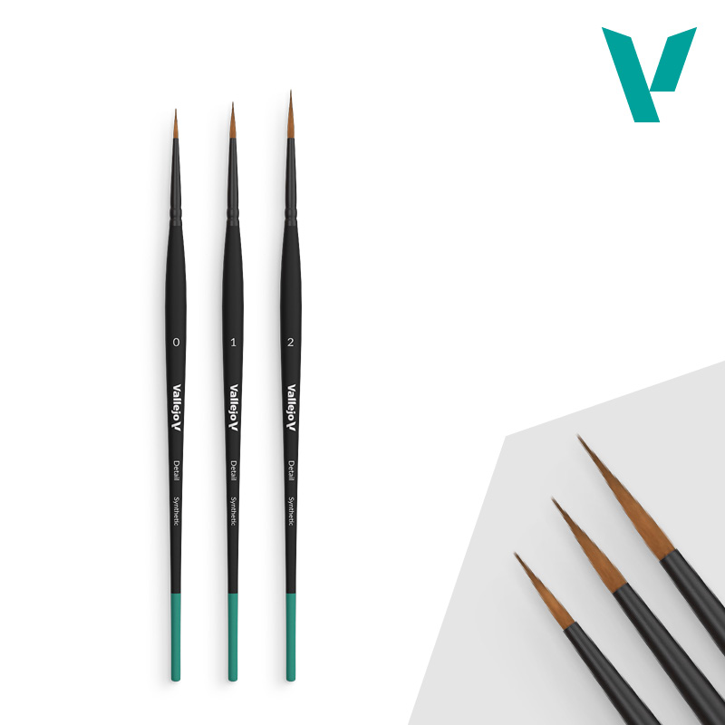 Vallejo Detail & Design Set Brushes (3)