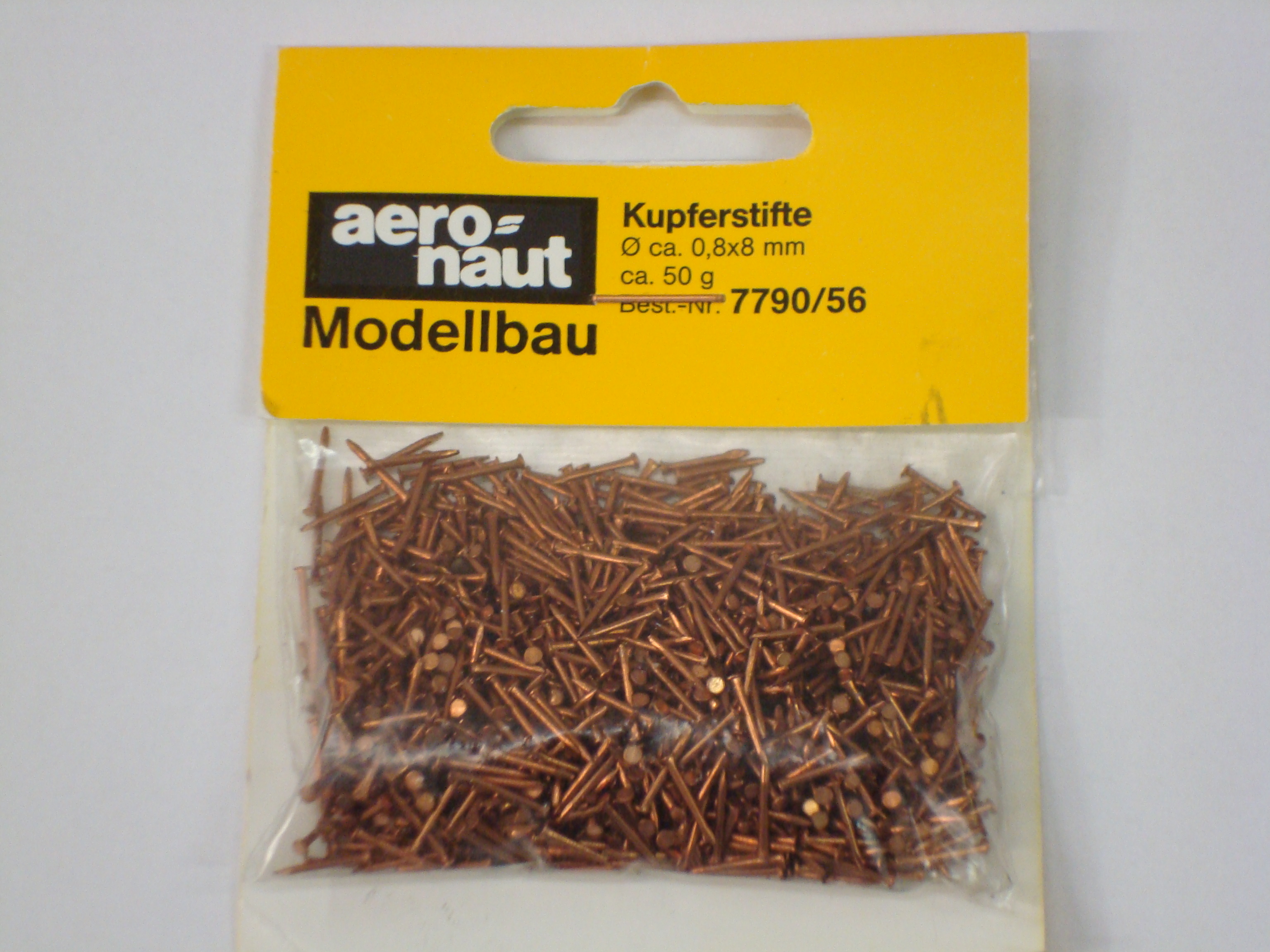 Aeronaut Koperen Spijkers 0.8 x 8mm