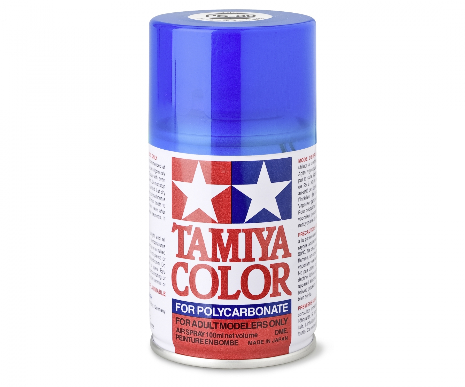 PS39 Spray Translucent Light Blue brillant 100ml Tamiya