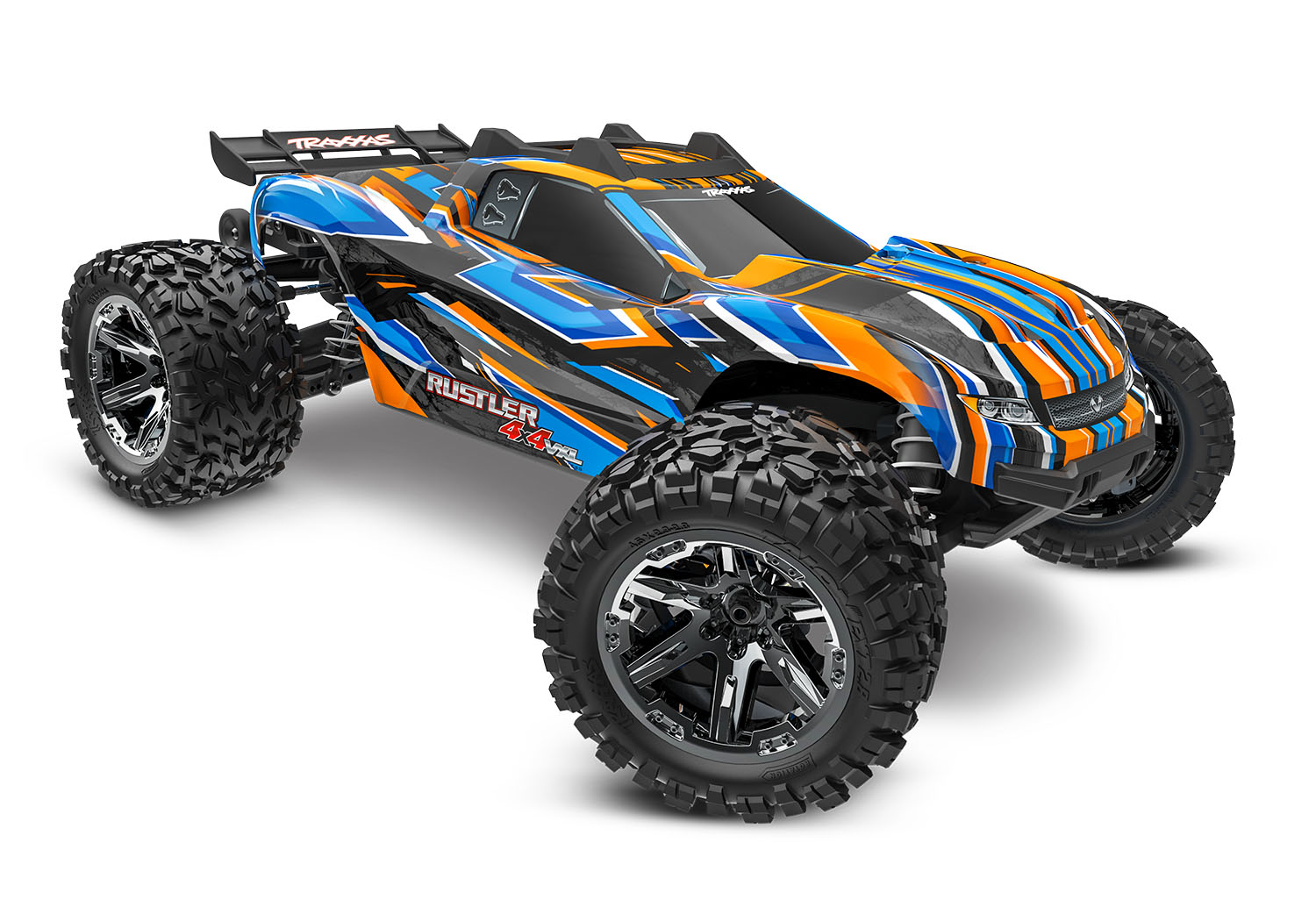 Traxxas Rustler 4X4 VXL HD TQi TSM 1/10 Scale High-Performance Brushless Stadium Truck Orange