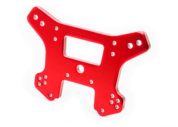 Traxxas Shock tower front 6061-T6 aluminum (red-anodized)
