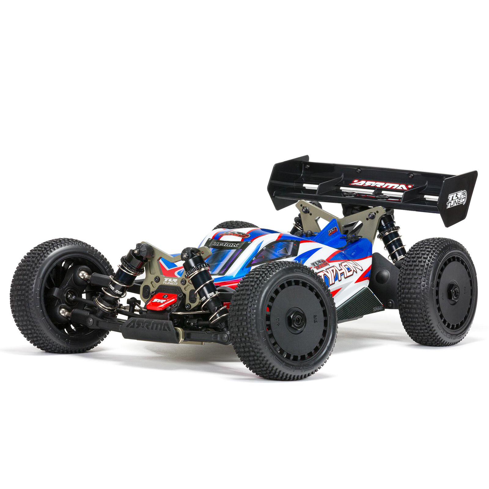 Arrma TLR Tuned TYPHON 6S 4WD BLX RTR, Red/Blue Buggy 1/8