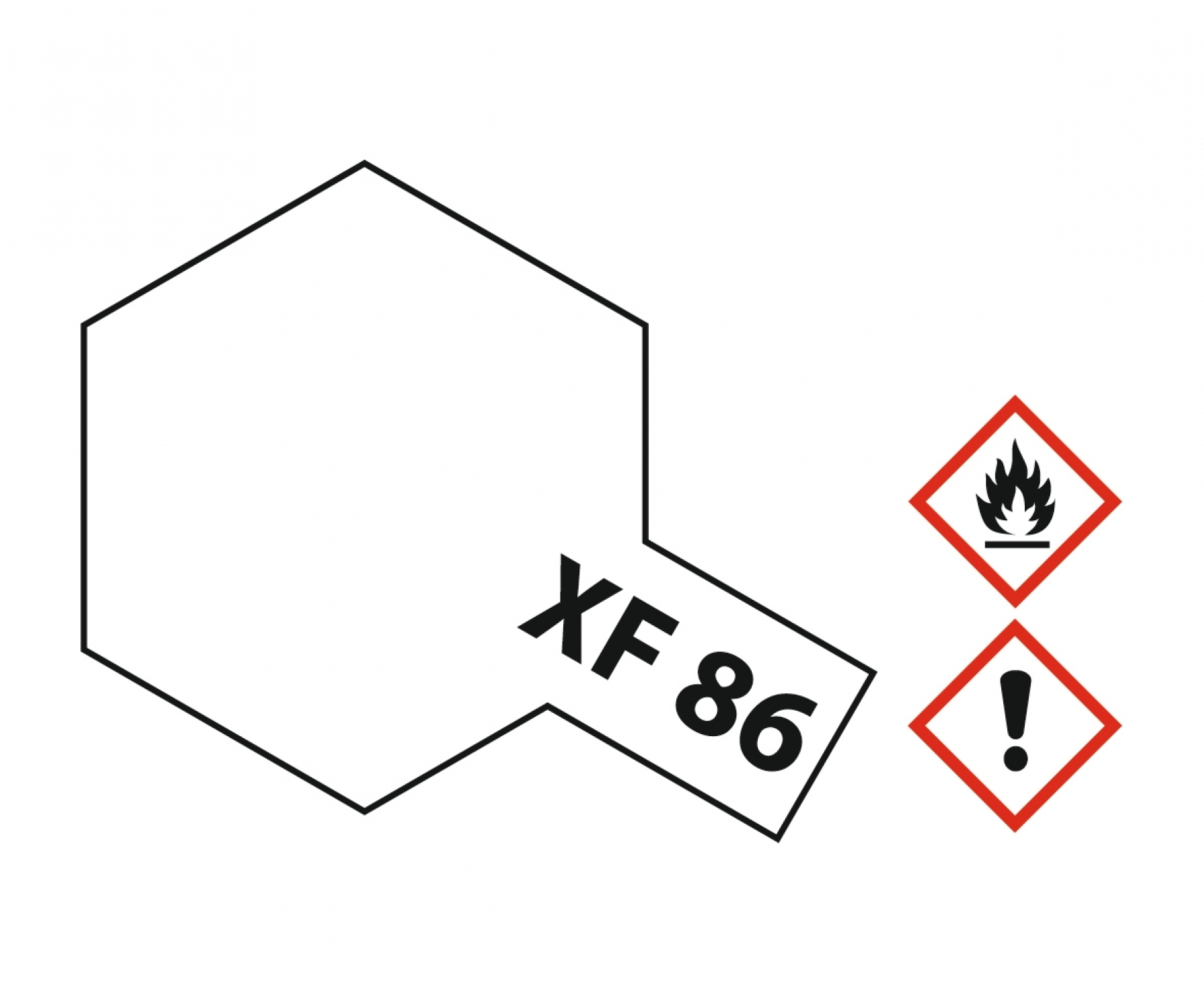 XF86 Potje Clear flat 10ml Tamiya