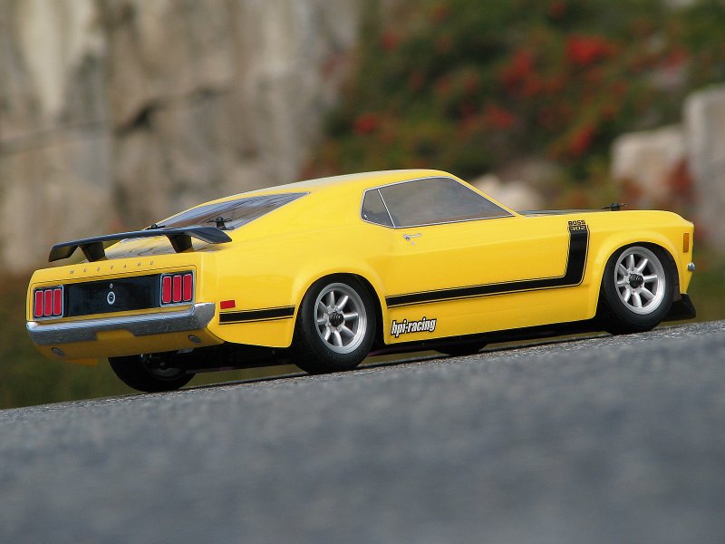 HPI 1970 Ford Mustang BOSS 302 Clear Body 200mm 1/10