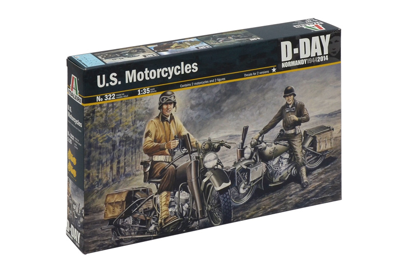 Italeri U.S. Motorcycles WWII 1/35