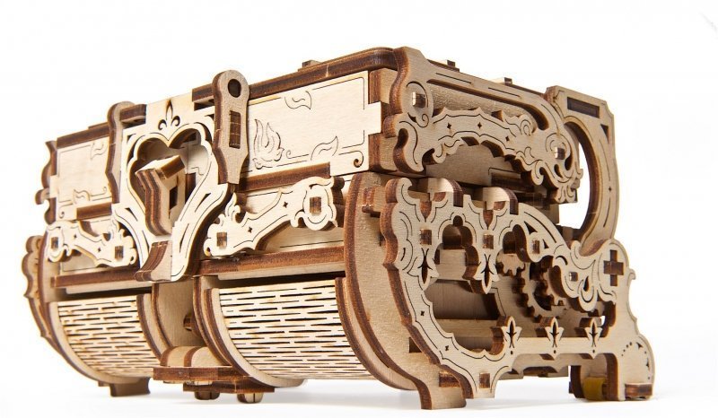 U-Gears Antique Box / Antiek kistje mechanisch houten bouwpakket