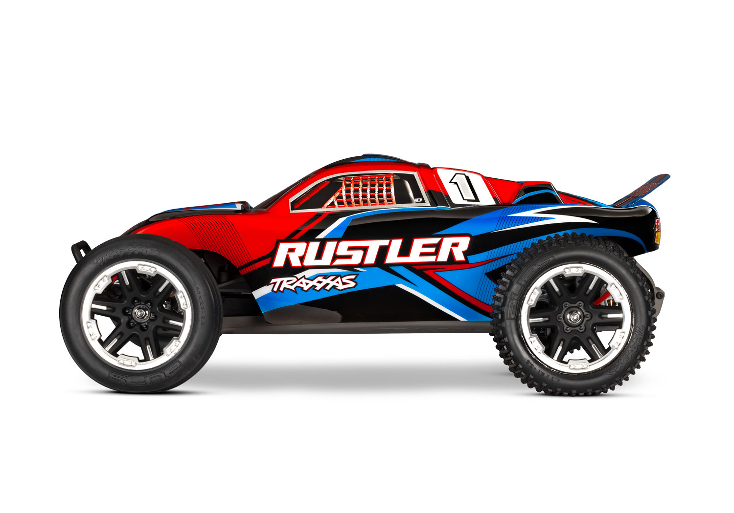 Traxxas Rustler HD TQ 2.4GHz RTR 2WD Stadium Truck 1/10 Red