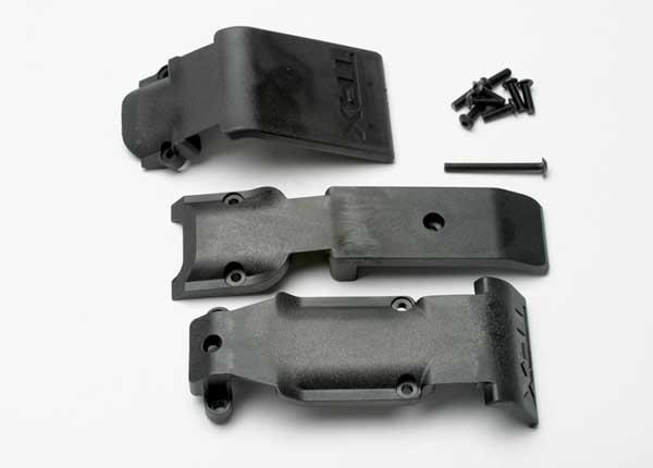 Traxxas Skid plate set front (2 pieces plastic)/ skid plate rear