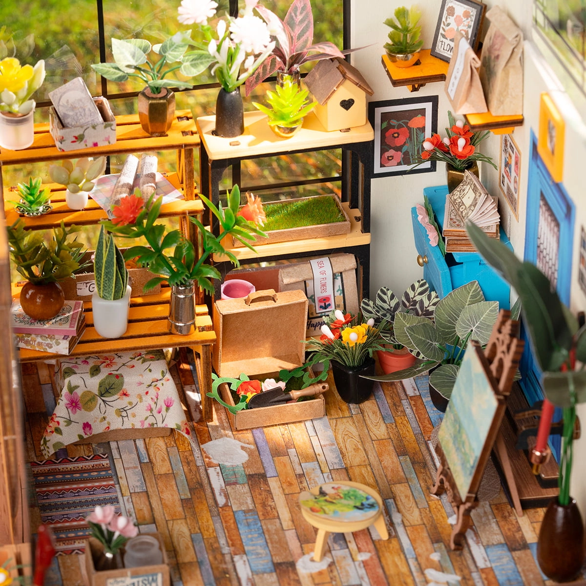 Rolife DIY Miniatuurhuis Cathy's Flower House 1/18