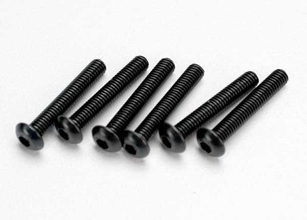 Traxxas Screws 3x18mm button-head machine (hex drive) (6)