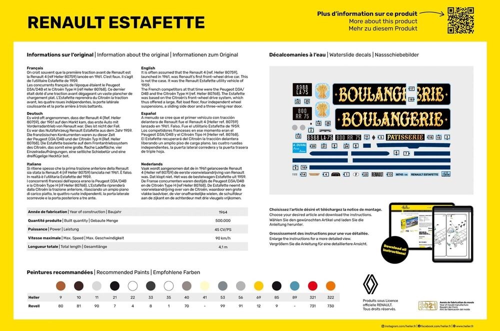 Heller Renault Estafette 1/24