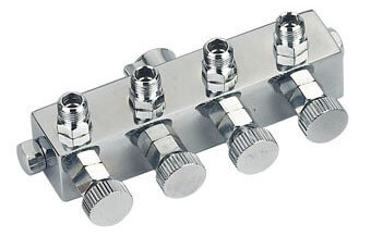 Fengda Splitter 4x 1/8 met lucht regeling (afzonderlijk regelbaar)
