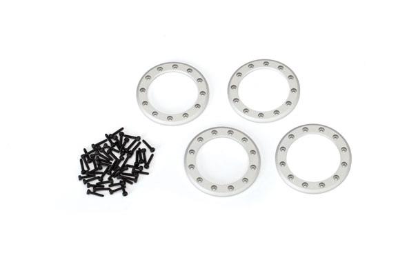 Traxxas Beadlock rings satin (1.9') (aluminum) (4)/ 2x10 CS (48)