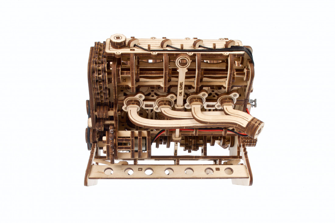 U-Gears V8 Motor mechanisch houten bouwpakket